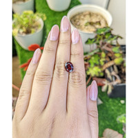2.97 Ct. Red Garnet from Ceylon (Sri Lanka) Life Style