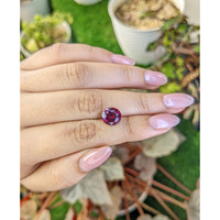 4.11 Ct. Purplish Pink Rhodolite Garnet from Ceylon (Sri Lanka) Life Style