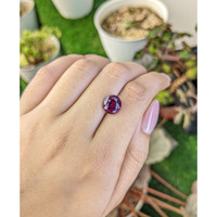 4.11 Ct. Purplish Pink Rhodolite Garnet from Ceylon (Sri Lanka) Life Style