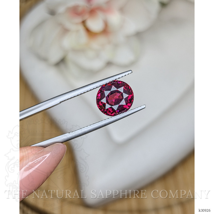 4.11 Ct. Purplish Pink Rhodolite Garnet from Ceylon (Sri Lanka)