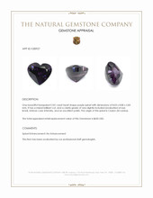 2.81 Ct. Purple Spinel from Ceylon (Sri Lanka) Appraisal
