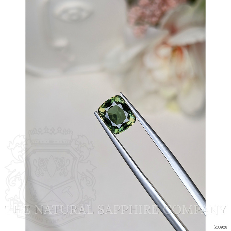2.08 Ct. Yellowish Green Kornerupine from Ceylon (Sri Lanka)
