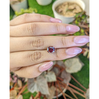 2.18 Ct. Purplish Pink Rhodolite Garnet from Ceylon (Sri Lanka) Life Style