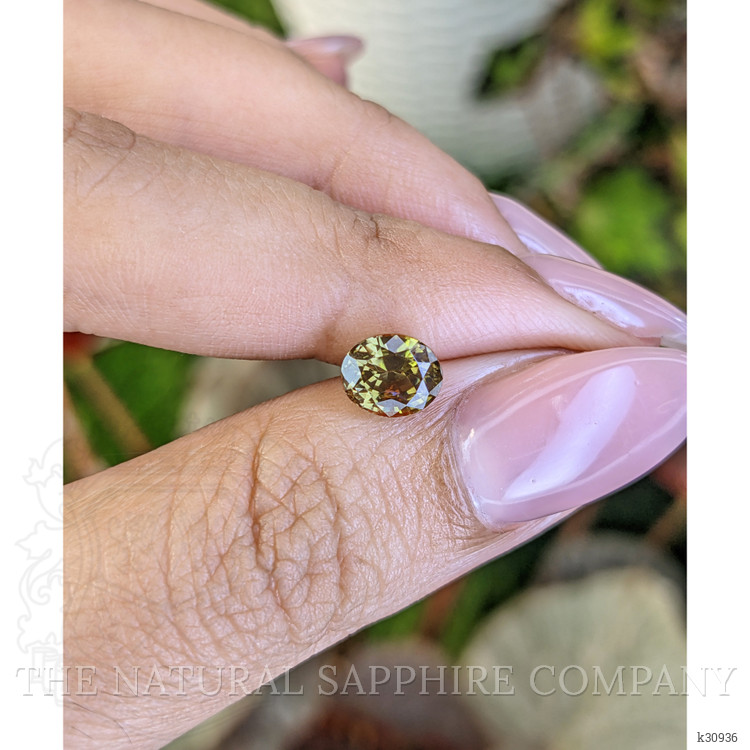 1.75 Ct. Greenish Yellow Zircon from Ceylon (Sri Lanka)
