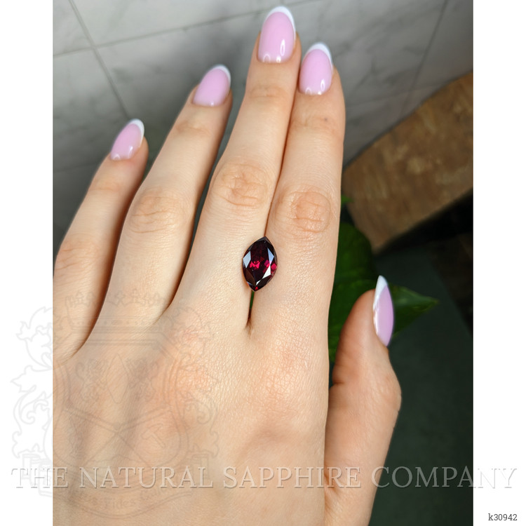 5.09 Ct. Purplish Red Rhodolite Garnet from Ceylon (Sri Lanka)