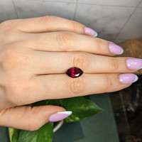 5.09 Ct. Purplish Red Rhodolite Garnet from Ceylon (Sri Lanka) Life Style