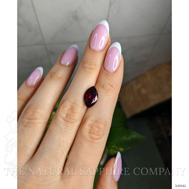 5.09 Ct. Purplish Red Rhodolite Garnet from Ceylon (Sri Lanka)
