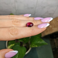 6.73 Ct. Purplish Red Cabochon Rhodolite Garnet from Ceylon (Sri Lanka) Life Style