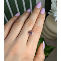 3.82 Ct. Pink Morganite from Brazil Life Style