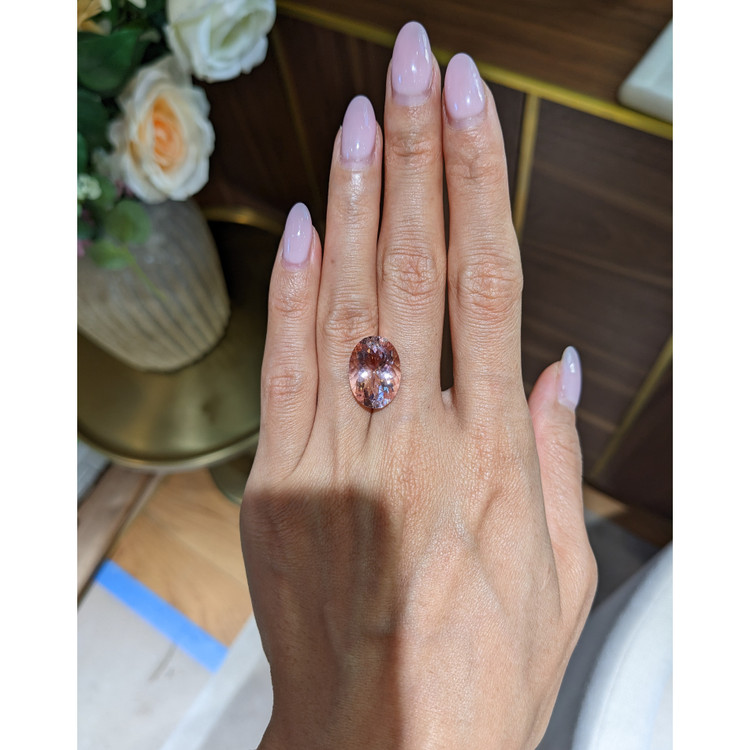 8.54 Ct. Pink Morganite from Brazil