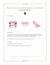8.05 Ct. Pink Morganite from Brazil Appraisal
