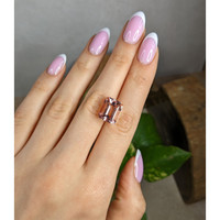 8.05 Ct. Pink Morganite from Brazil Life Style