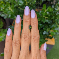 1.43 Ct. Green Zircon from Ceylon (Sri Lanka) Life Style