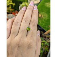 1.42 Ct. Yellowish Green Peridot from Pakistan Life Style