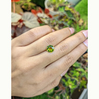 1.89 Ct. Yellowish Green Peridot from Pakistan Life Style