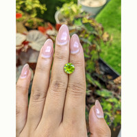 3.01 Ct. Yellowish Green Peridot from Pakistan Life Style