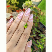 2.45 Ct. Yellowish Green Peridot from Pakistan Life Style