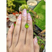 4.03 Ct. Yellowish Green Peridot from Pakistan Life Style