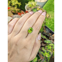 4.87 Ct. Yellowish Green Peridot from Pakistan Life Style