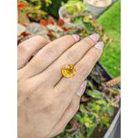 5.99 Ct. Orangish Yellow Citrine from Brazil Life Style