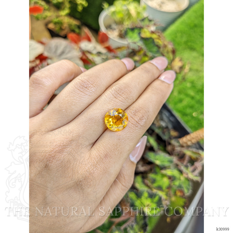 5.99 Ct. Orangish Yellow Citrine from Brazil