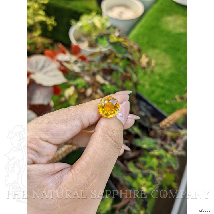 5.99 Ct. Orangish Yellow Citrine from Brazil