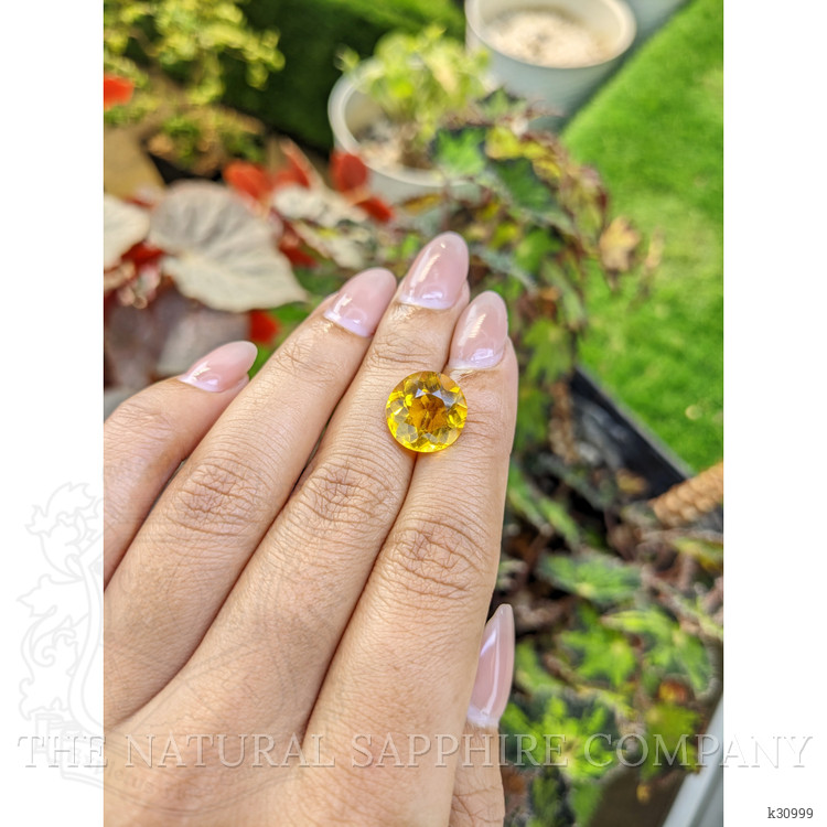 5.99 Ct. Orangish Yellow Citrine from Brazil