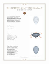 2.23 Ct. Orangish Brown Zircon from Ceylon (Sri Lanka) 3 D Scan Report