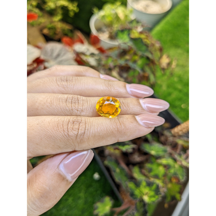 6.05 Ct. Yellowish Orange Citrine from Brazil
