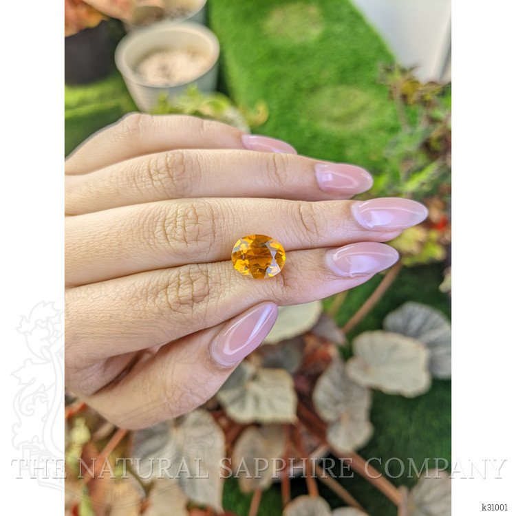 4.63 Ct. Orangish Yellow Citrine from Brazil