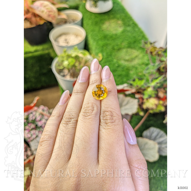 5.70 Ct. Orangish Yellow Citrine from Brazil