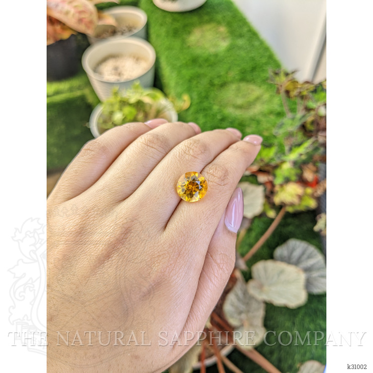 5.70 Ct. Orangish Yellow Citrine from Brazil
