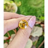 5.70 Ct. Orangish Yellow Citrine from Brazil Life Style