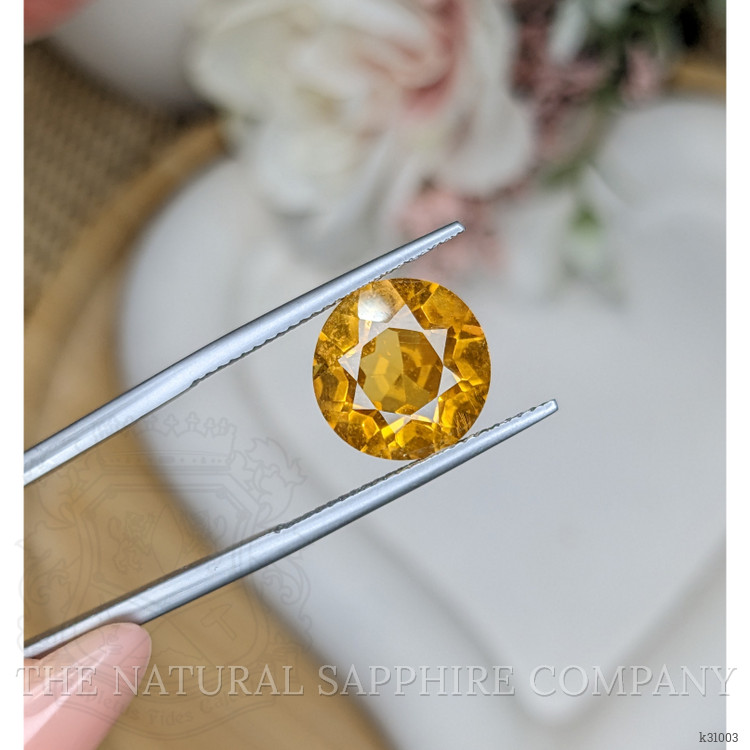 5.03 Ct. Orangish Yellow Citrine from Brazil