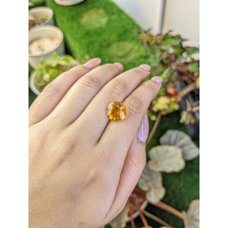 5.03 Ct. Orangish Yellow Citrine from Brazil