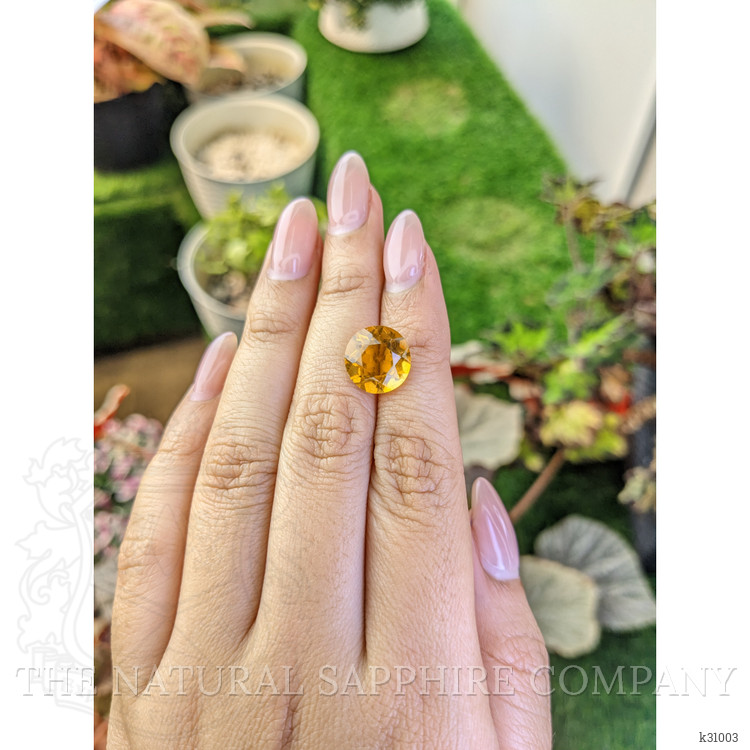 5.03 Ct. Orangish Yellow Citrine from Brazil