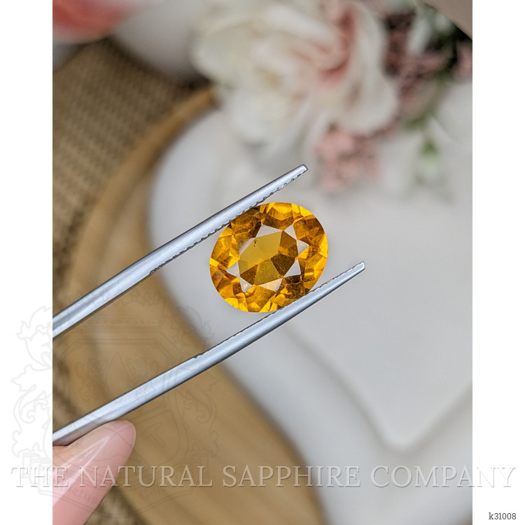 5.36 Ct. Orangish Yellow Citrine from Brazil