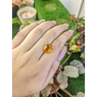 5.36 Ct. Orangish Yellow Citrine from Brazil Life Style