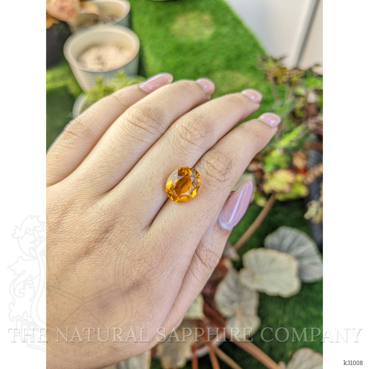 5.36 Ct. Orangish Yellow Citrine from Brazil