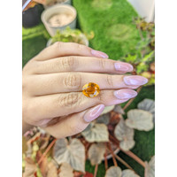 5.36 Ct. Orangish Yellow Citrine from Brazil Life Style