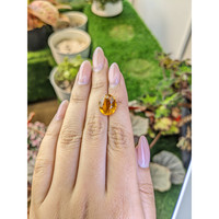5.36 Ct. Orangish Yellow Citrine from Brazil Life Style