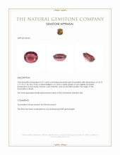 9.21 Ct. Brownish Pink Tourmaline from Brazil Appraisal