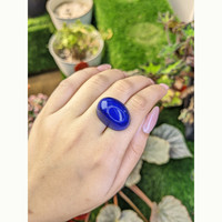 55.10 Ct. Cabochon Lapis from Afghanistan Life Style