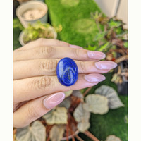 30.78 Ct. Cabochon Lapis from Afghanistan Life Style