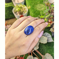30.78 Ct. Cabochon Lapis from Afghanistan Life Style