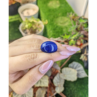 29.59 Ct. Cabochon Lapis from Afghanistan Life Style