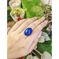 29.59 Ct. Cabochon Lapis from Afghanistan Life Style