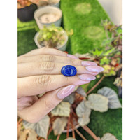 10.86 Ct. Cabochon Lapis from Afghanistan Life Style