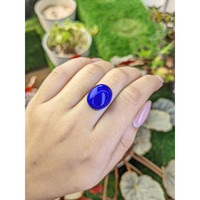 21.92 Ct. Cabochon Lapis from Afghanistan Life Style