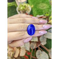 15.91 Ct. Cabochon Lapis from Afghanistan Life Style
